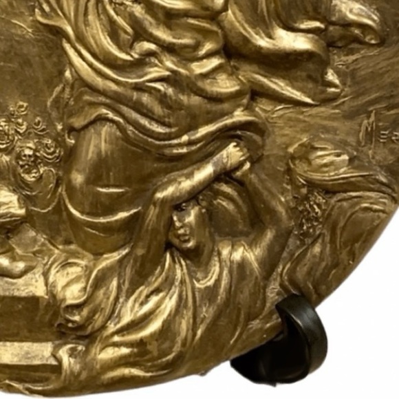 Moses 10 Commandments Relief Decorative Plate Bronze Cast Rhodes Studios 1st Ed - Picture 5 of 8